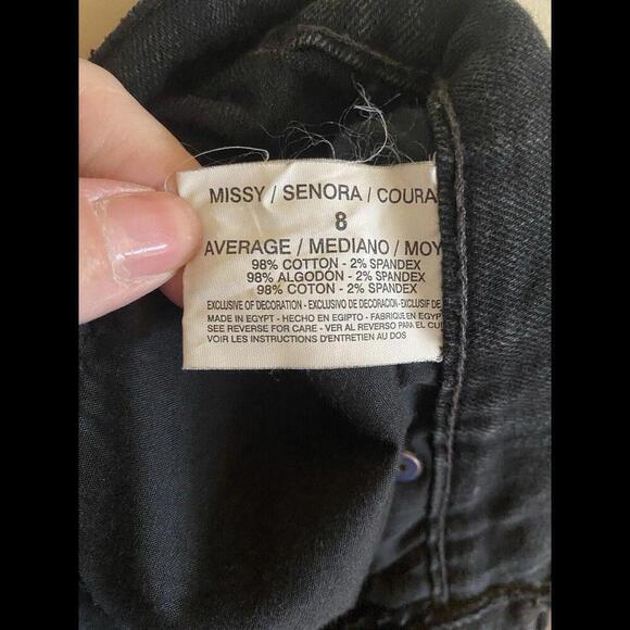 Gloria Vanderbilt Black Jeans Sz.8 Bootcut - Picture 4 of 4